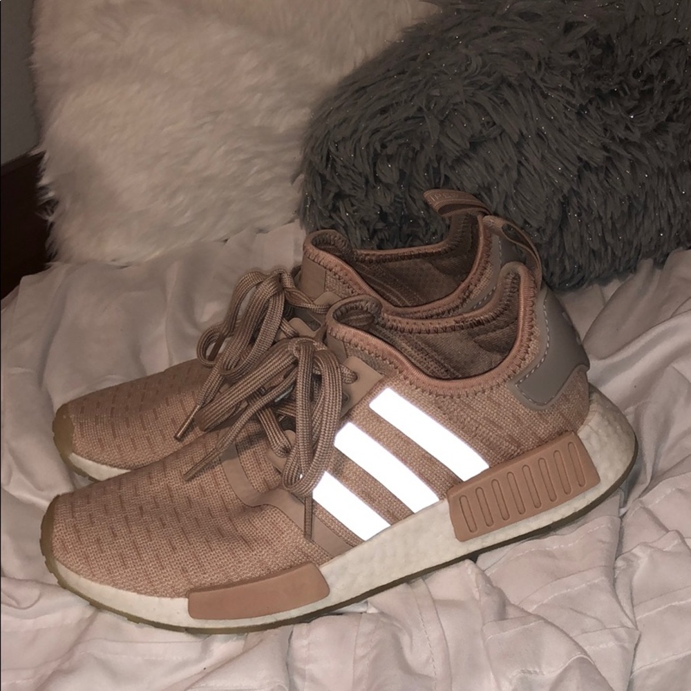 Super Cute Adidas NMD size 8 light pink & gray